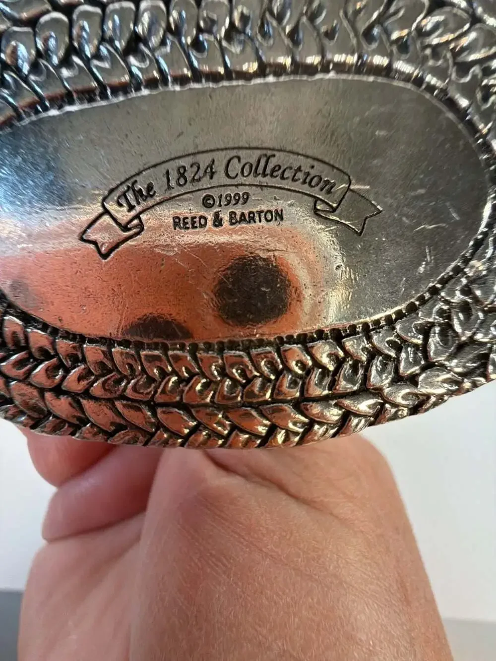 Reed & Barton Silverplate 1824 Collection Cat & Mouse Napkin‎ Ring #1823- Box